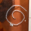 European and American style pearl necklace, unfolds your beauty