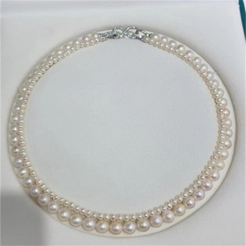 European and American style pearl necklace, unfolds your beauty