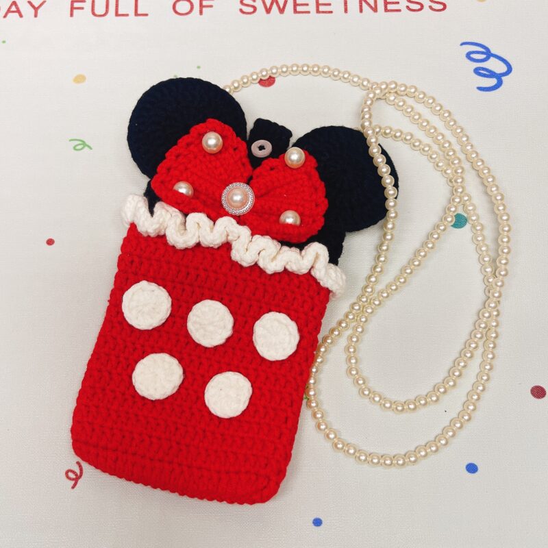 718ceb551199f1b3782567e971752da Flower, cartoon pattern design crossbody cell phone bag