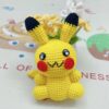 Crochet cute Pompom , Pikachu, Yeti, Kakashi, Naruto and Panda and more!!