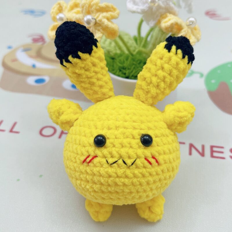 Crochet cute Pompom , Pikachu, Yeti, Kakashi, Naruto and Panda and more!!