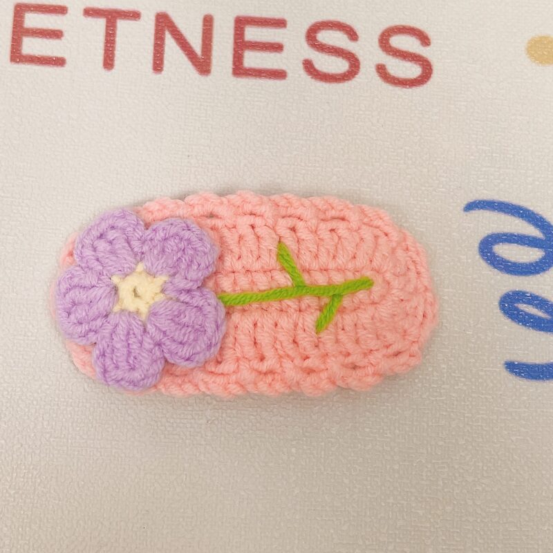 Cute Handmade Crochet Cartoon Hair Clips
