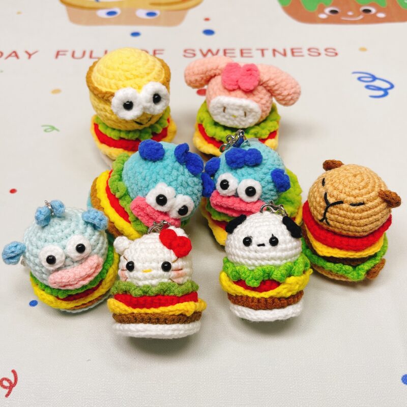 微信图片_20240808164902 Cute burger series with HK, Fishman, Melody, Capybara, etc. Very interesting design!