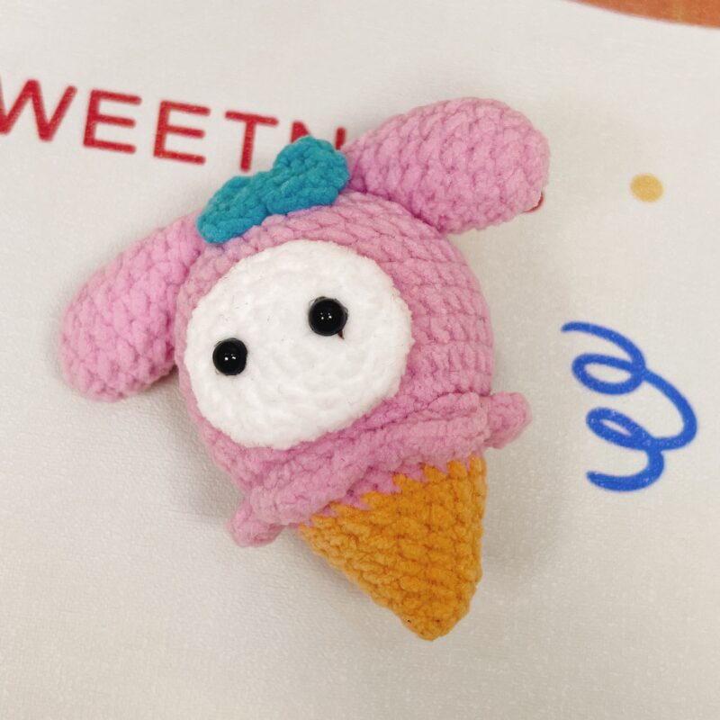 Cute cartoon ice cream series with HK, Kuromi, Melody, Pompom and so on, very suitable for the season now!