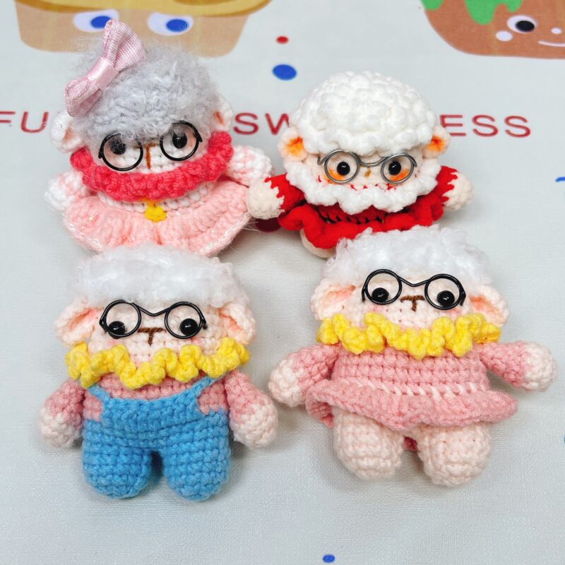 微信图片_20240808165135 Adorable sheep baa baa series with faux human design in beautiful dresses. Unique style.