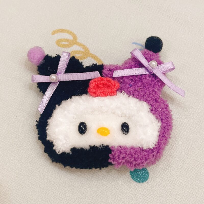 Cute Fluffy Cartoon Image Hair Clips