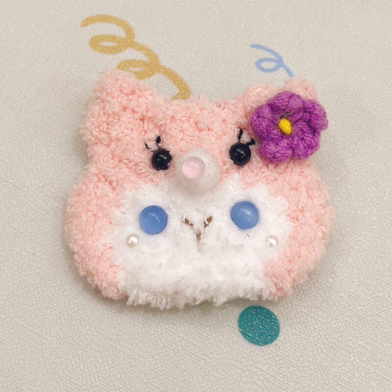 Cute Fluffy Cartoon Image Hair Clips
