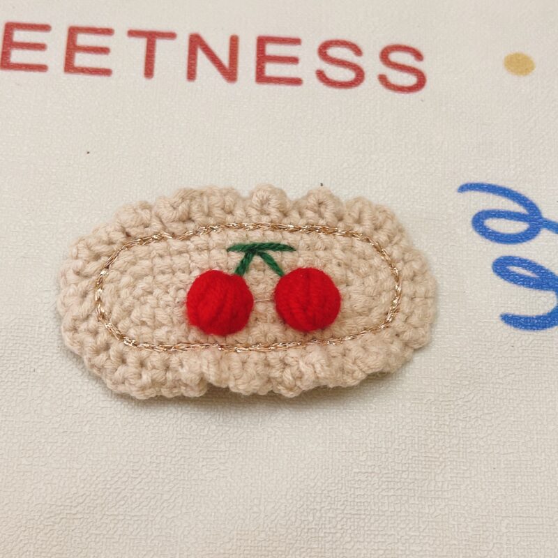 Cute Handmade Crochet Cartoon Hair Clips