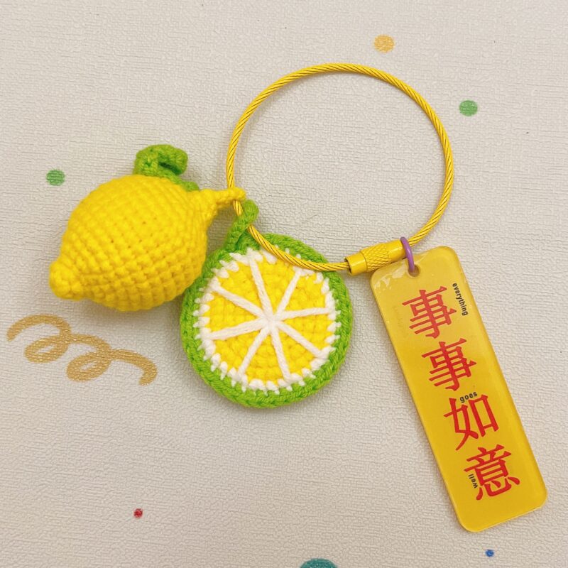Hand crocheted some cute little charms ,have cute fruits, mushrooms, stars, fish, rainbows and more!