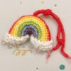 Hand crocheted some cute little charms ,have cute fruits, mushrooms, stars, fish, rainbows and more!