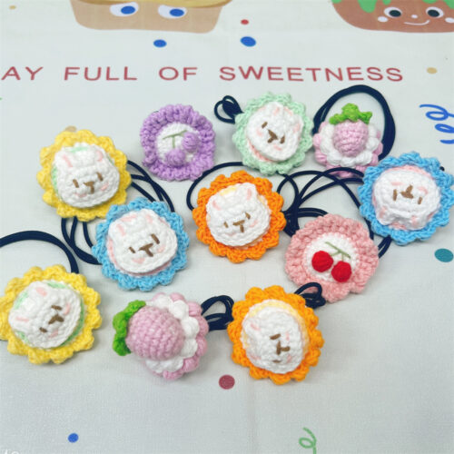 皮筋相册 Cute flower hair band