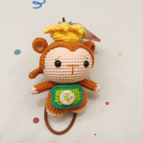 Cute handmade crochet monkey