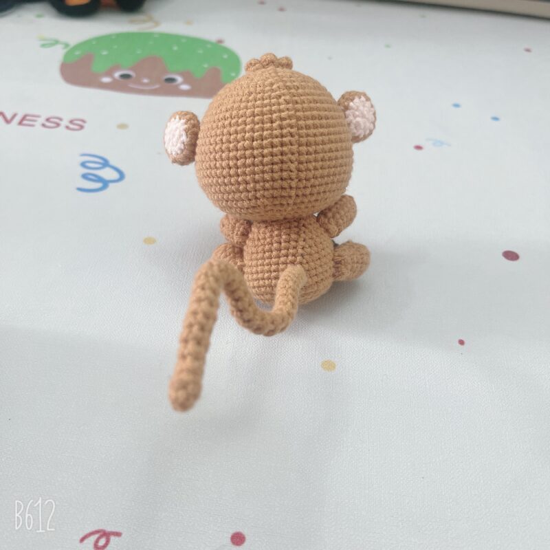 Cute handmade crochet monkey