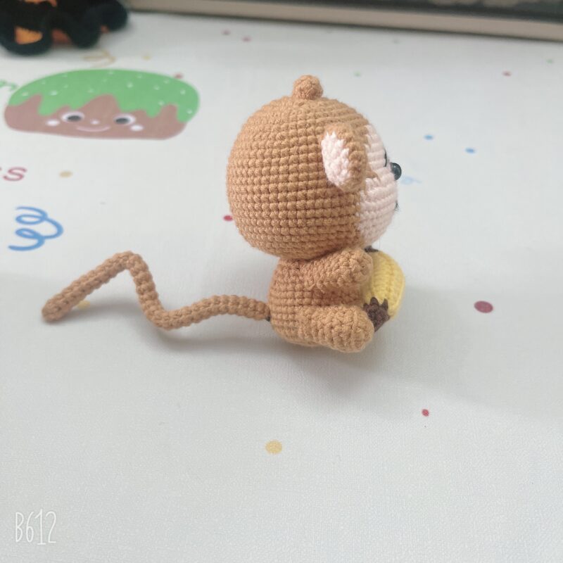 Cute handmade crochet monkey